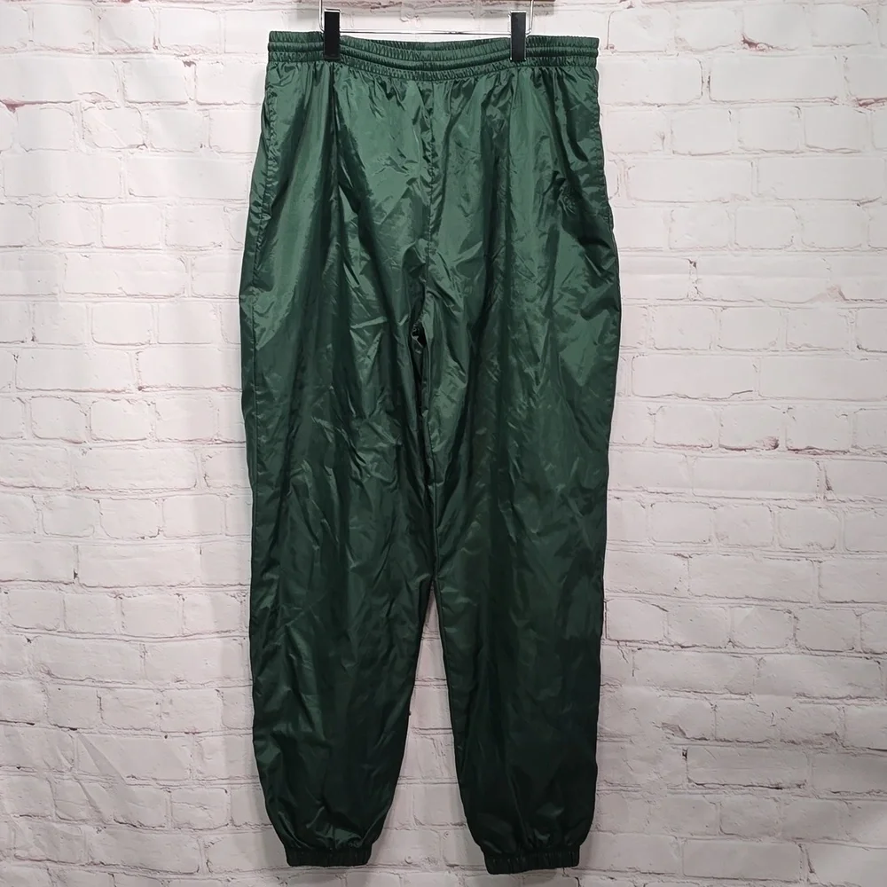 Vintage 90’s USA Lined Nylon Drawstring Track Pant Water Resistant Mens Size Xl